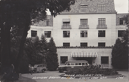 10129-Roger Williams Inn, Northern Baptist Assembly, Green Lake, Wis.-Postmarked 1948