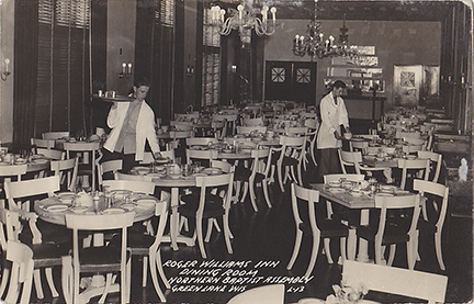 10145-Dinning room, Roger Williams Inn, Northern Baptist Assembly, Green Lake, Wis.