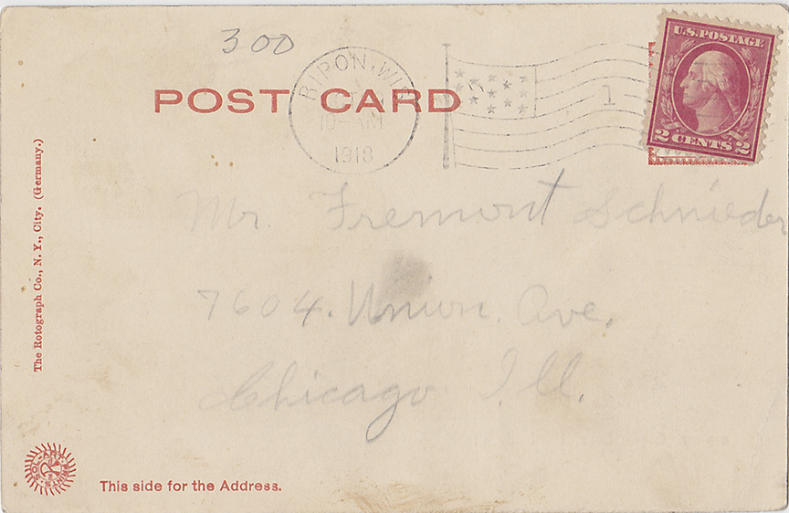 10187-Green Lake, Dartford, Wis.-Postmarked 1918