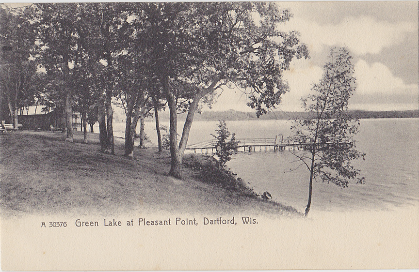 10195-Green Lake at Pleasant point, Dartford, Wis.