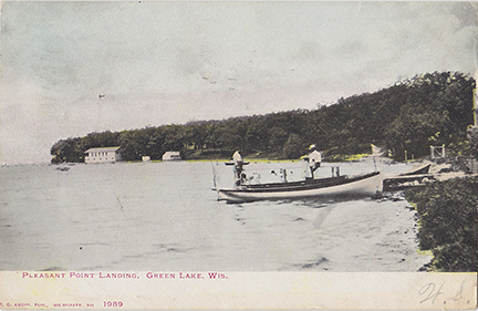 10198-Pleasant Point Landing, Green Lake, Wis-Postmarked 1906