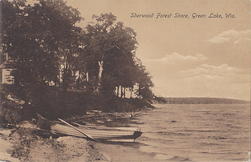 10207-Sherwood Forest Shore, Green Lake, Wis.-Postmarked 1909