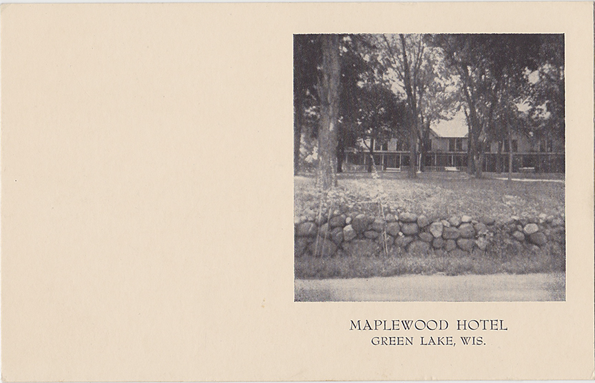 10248-Maplewood Hotel, Green Lake, Wis.