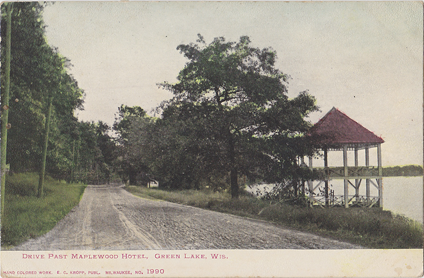 10255-Drive Past Maplewood Hotel, Green Lake, Wis.