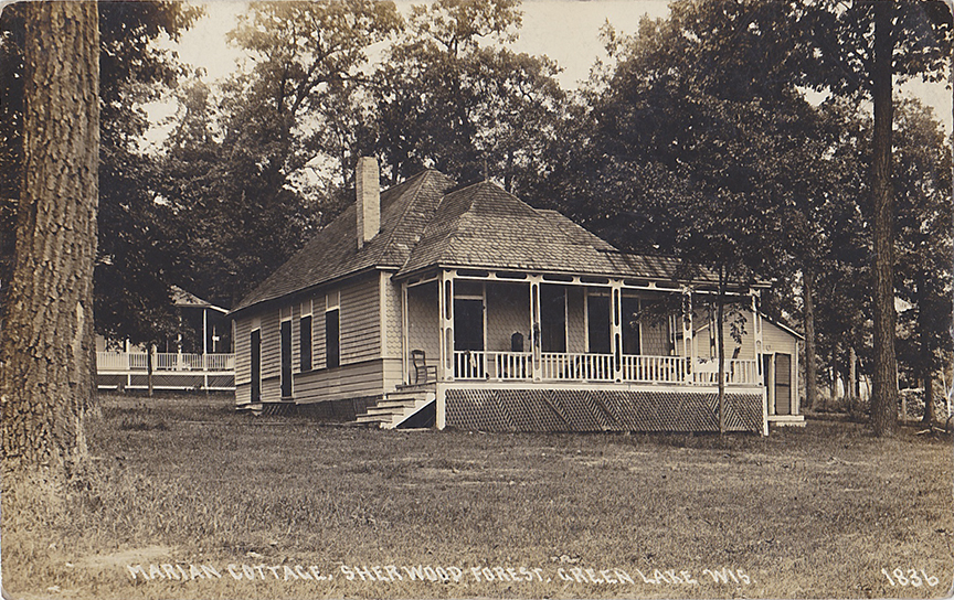 10279-Marian Cottage, Sherwood Forest, Green Lake, Wis.-Postmarked 1915