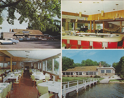 10331-Norton's Marine Dinning Room Green Lake, Wis. One of Wisconsin's outstanding dining establishments. - Large Card 7" x 5.5"