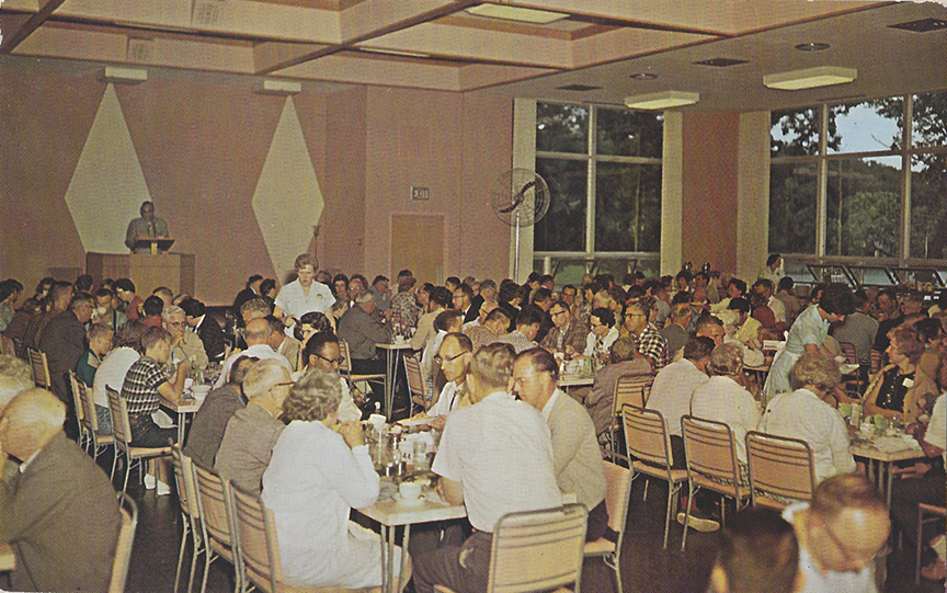 10515-American Baptist Assembly Green Lake Wisconsin The Lakeview Dinning Hall In Pillsbury Hall-Postmarked 1965