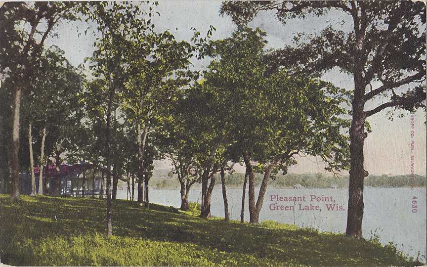 10540-Pleasant Point Green Lake, Wis.-Postmarked 1908