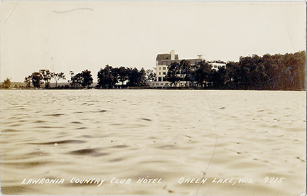 10650-Lawsonia Country Club Hotel, Green Lake, WIs.-Postmarked 1937