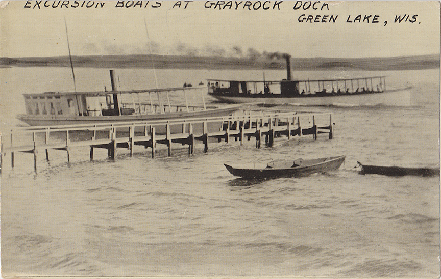 10708-Excursion Boats at Grayrock Dock Green Lake, Wis.