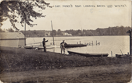 10718-Capt Pierce's Boat Landing, Green Lake, Wis.-Postmarked 1910