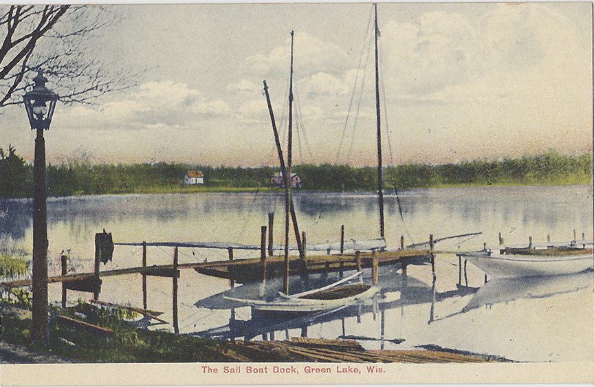 10754-The Sail Boat Dock, Green Lake, Wis.