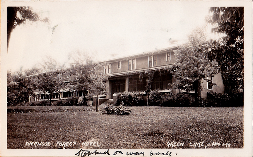 10809-Sherwood Forest Hotel Green Lake, Wis.