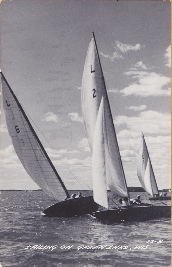 10855-Sailing on Green Lake, WIS.