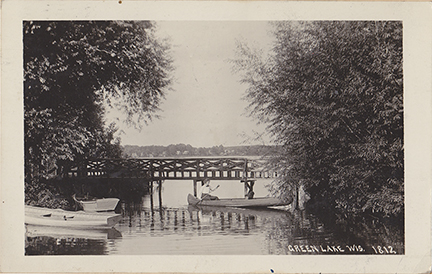 10959-Green Lake, WIS.-Postmarked 1927