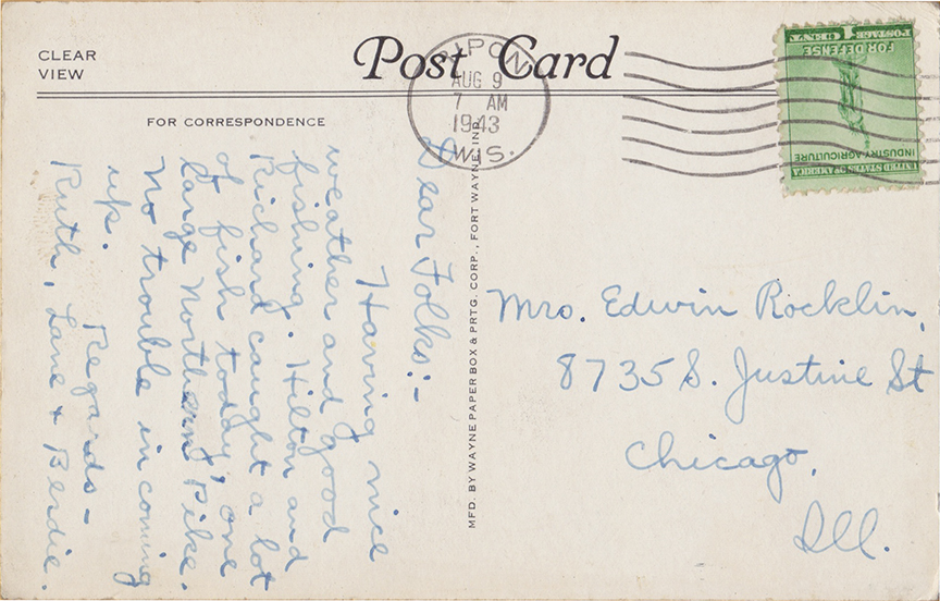 10980-Lawsonia Hotel, Green Lake, Wisconsin-Postmarked 1943