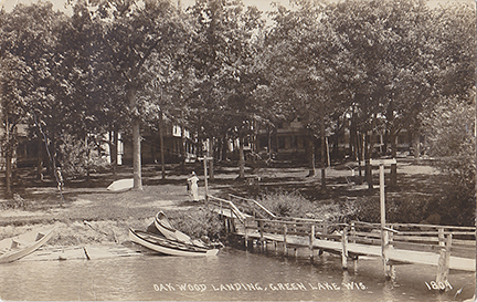 11091-Oak Wood Landing, Green Lake, Wis.-Postmarked 1919