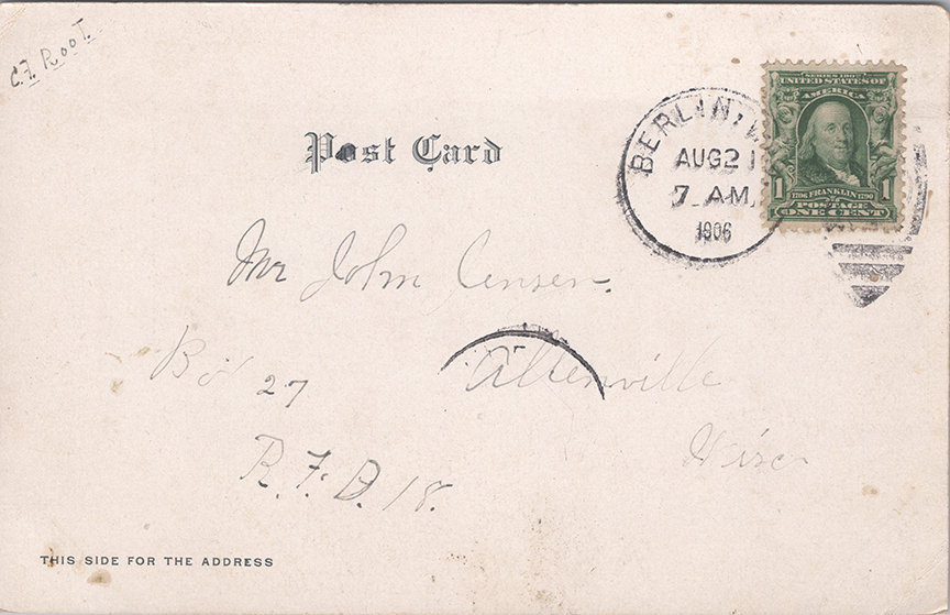 11227-Maplewood Drive, Green Lake, Wis.-Postmarked 1906