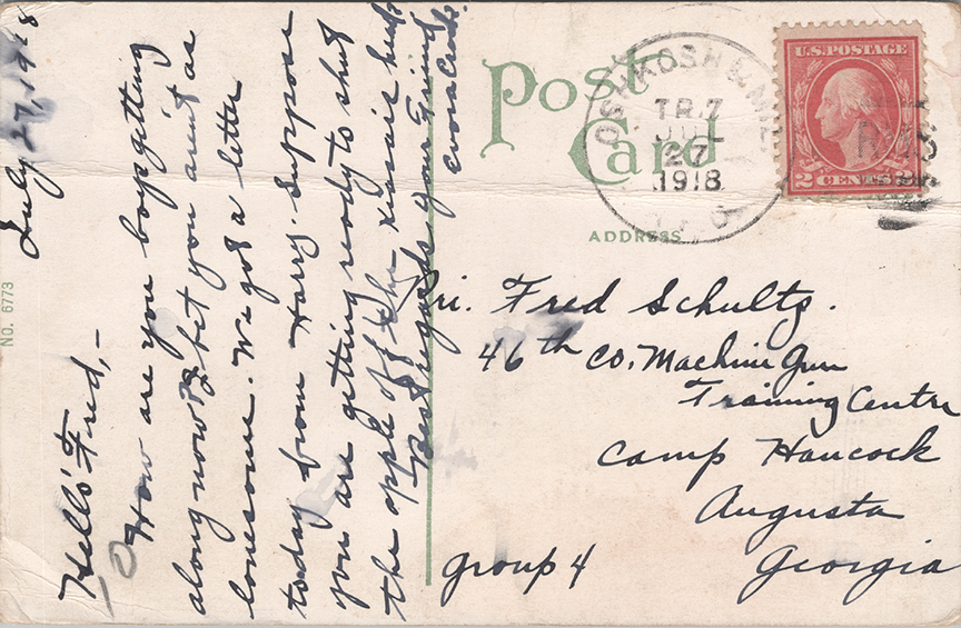 11339-A Days Catch, Green Lake Wis.-Postmarked 1918