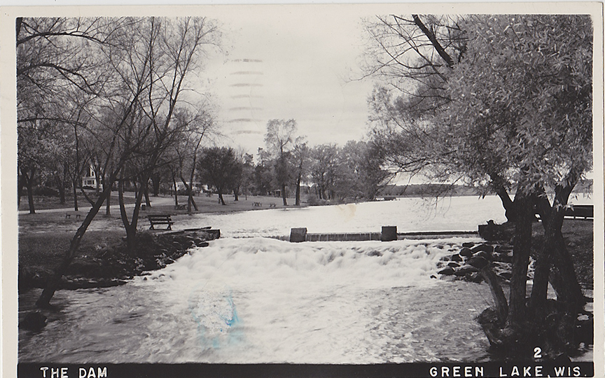 10021-The Dam, Green Lake, Wis.