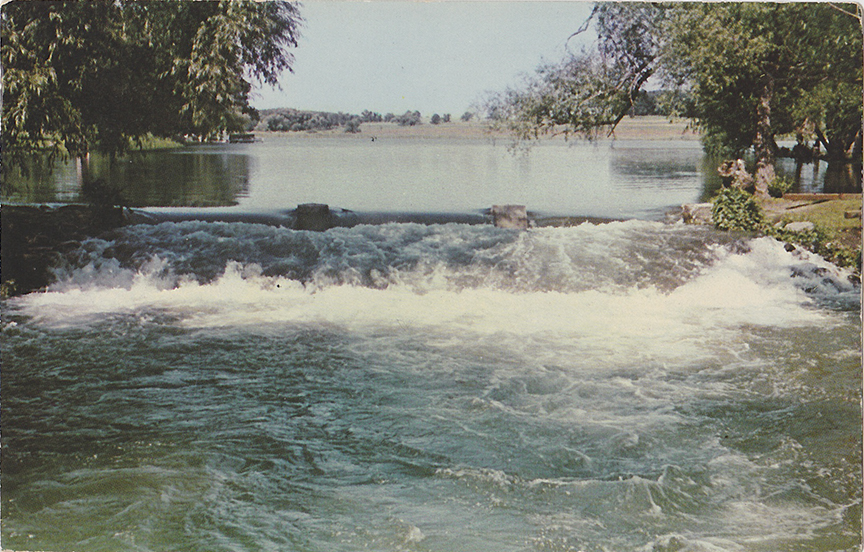 10023-Water Falls, Playground Park-Green Lake, Wisconsin