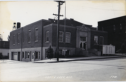 10388-Village Hall, Library, Fire Department Green Lake, WIS.