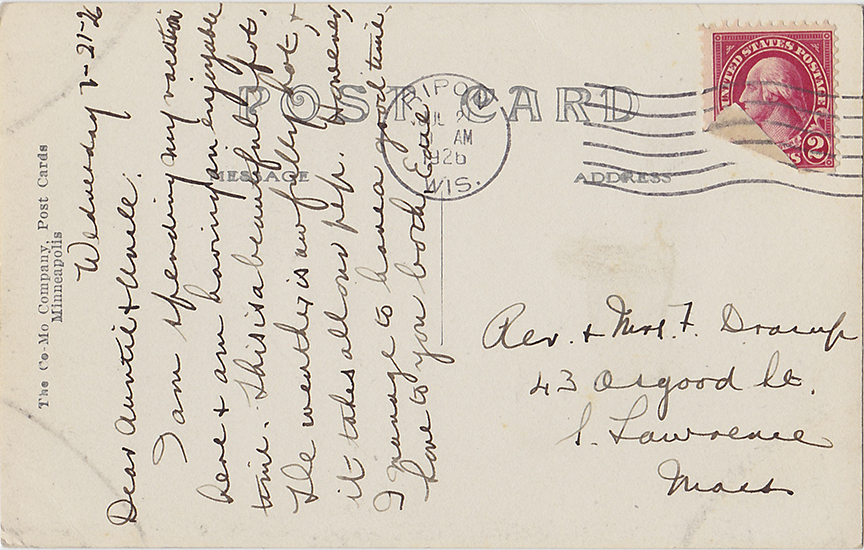 10561-Green Lake 1812-Postmarked 1926