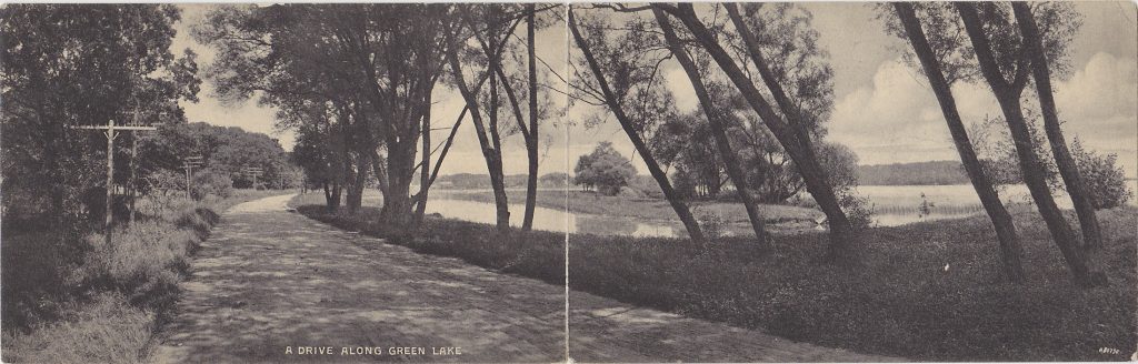 10701-A Drive Along Green Lake-Postmarked 1909