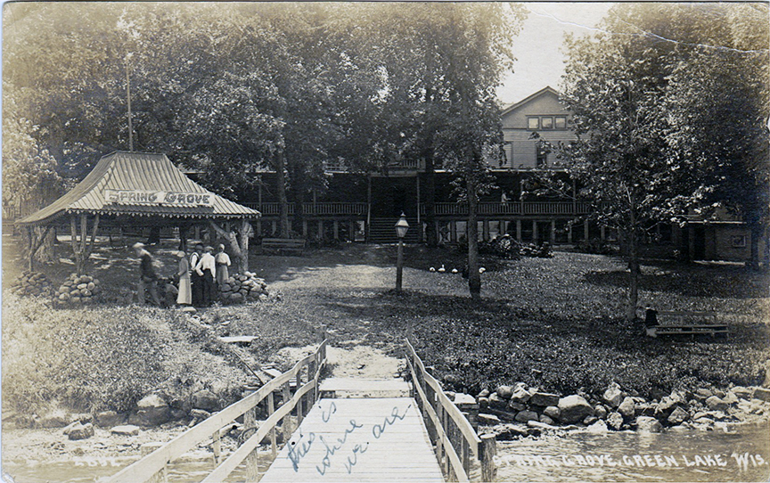 10991-Spring Grove, Green Lake, Wis.-Postmarked 1916