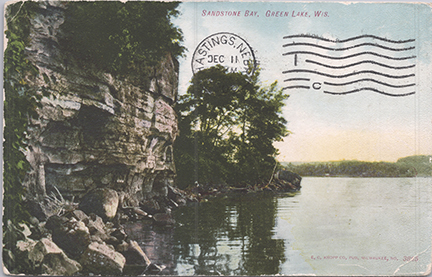 11258-Sandstone Bay, Green Lake, WIS. - Postmarked 1908