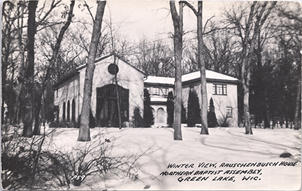 11278-Winter View Rauschenbush House, Northern Baptist Assembly, Green Lake WIS