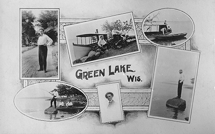 Diane0001-Collage view of Green Lake People & Boats - Dated 1915