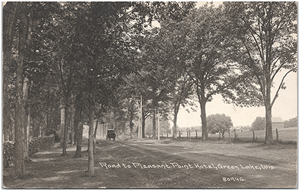 11351-Road to Pleasant Point Hotel, Green Lake, WIS