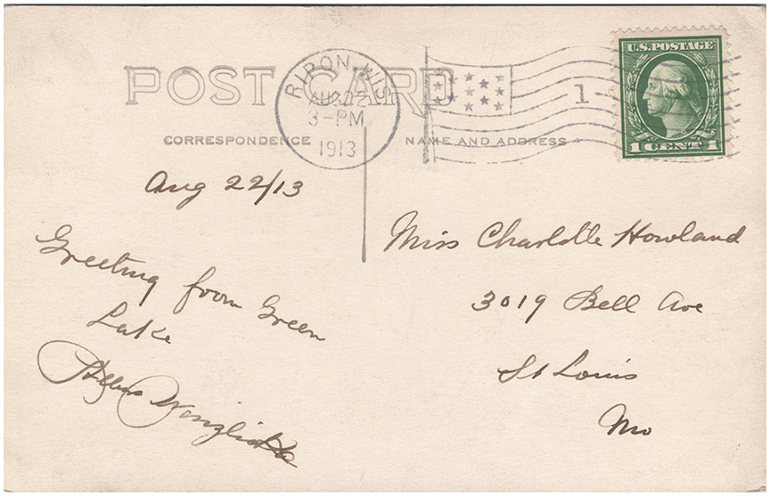 11358 - Mitchell's Glen at Green Lake - Postmarked 1913