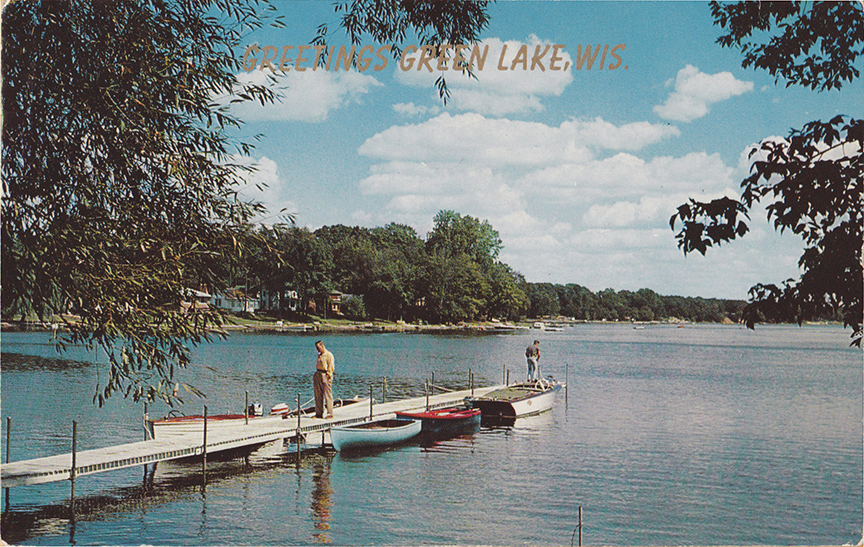 10815-Greetings from Green Lake, Wis. - Postmarked 1959