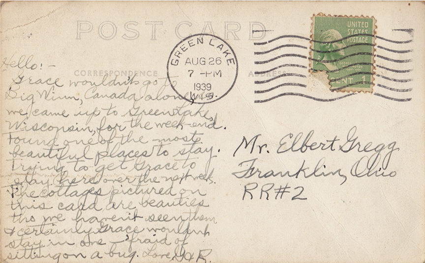 10846-Air Conditioned Cabins for rent. - Postmarked 1939