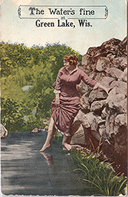 11235-The Water's Fine, Green Lake Wis. - Postmarked 1914