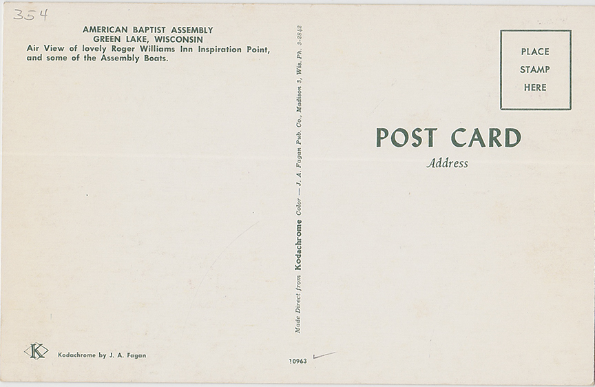 10137-American Baptist Assembly, Green Lake, Wisconsin