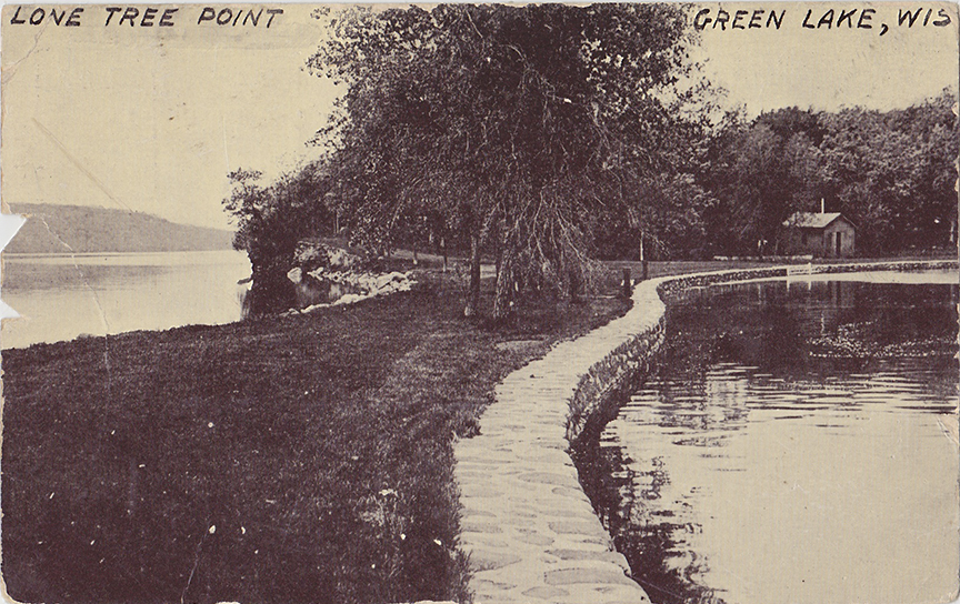 10182-Lone Tree Point, Green Lake, Wis.-Canceled 1910