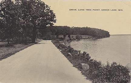 10642-Drive, Lone Tree Point, Green Lake, WIS. - Canceled 1916