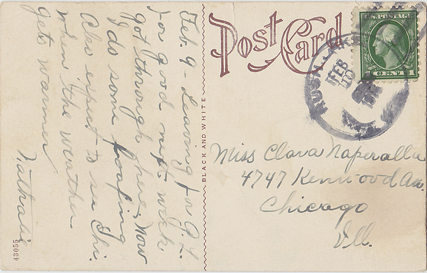 10642-Drive, Lone Tree Point, Green Lake, WIS. - Canceled 1916