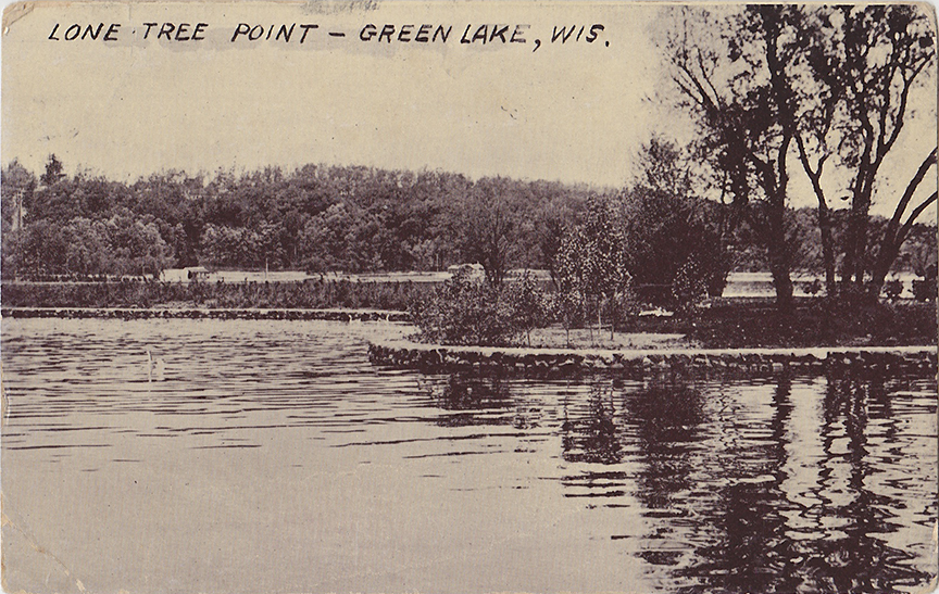 10689-Lone Tree Point, Green Lake, Wis. - Canceled 1911