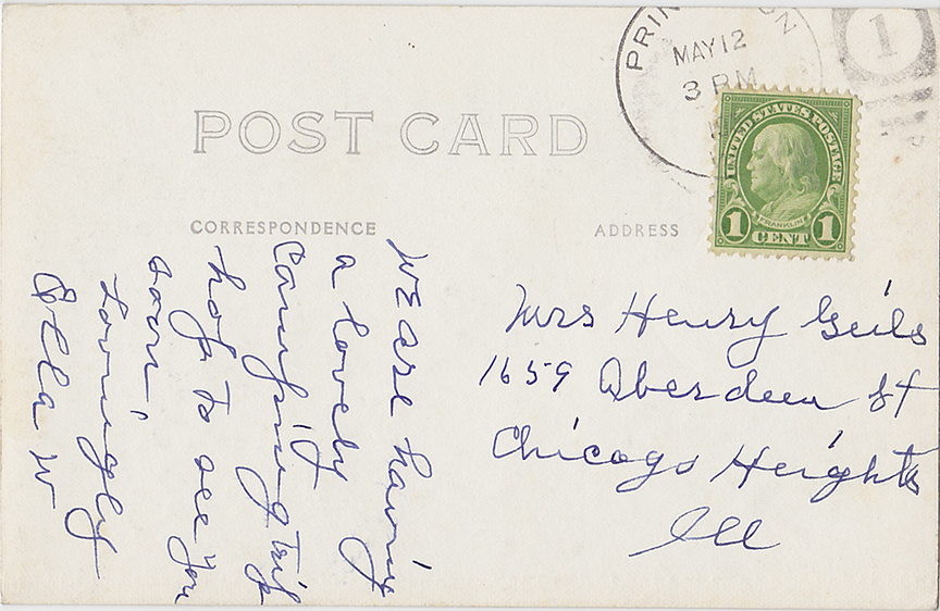 10733-Lawsonia Country Club Green Lake, Wis. - Canceled 1928