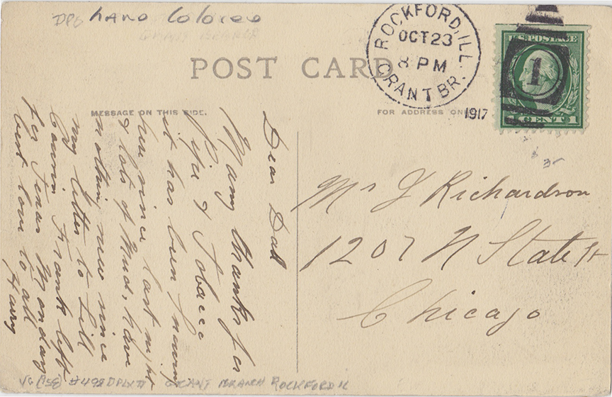 11014-Bay at Lone Tree Point, Green Lake, Wis. - Canceled 1917