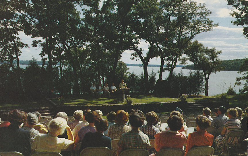 11061-Robert L. Moore, Jr. Hopevale Memorial Vesper Circle, American Baptist Assembly, Green Lake, Wisconsin - Canceled 1956