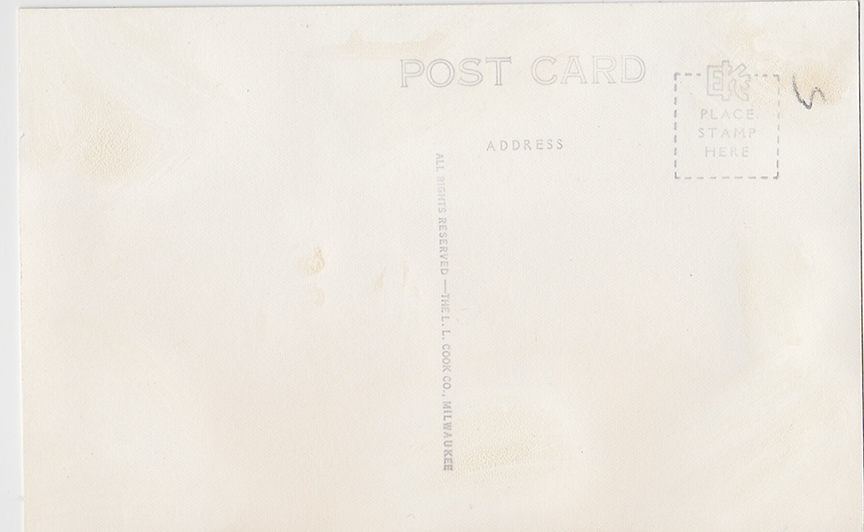 11062-Main gate from Highway, Northern Baptist Assembly, Green Lake, Wis.