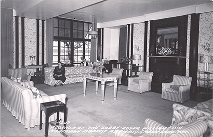 11251-A corner of the lobby-Roger Williams Inn Northern Baptist Assembly, Green Lake, Wis.