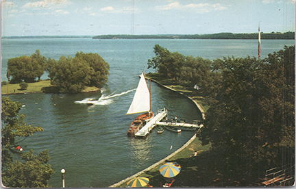 11265-Harbor, American Baptist Assembly, Green Lake, Wisconsin - Canceled 1955