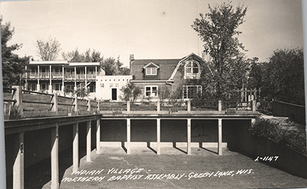 11290-Indian Village Northern Baptist Assembly Green Lake, WIS. - Canceled 1948