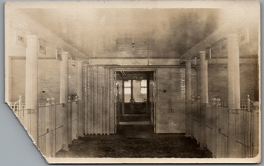11335-No Description - Interior of Dairy Barn at Lone Tree Farm